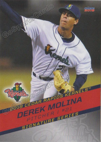 2018 Cedar Rapids Kernels Derek Molina