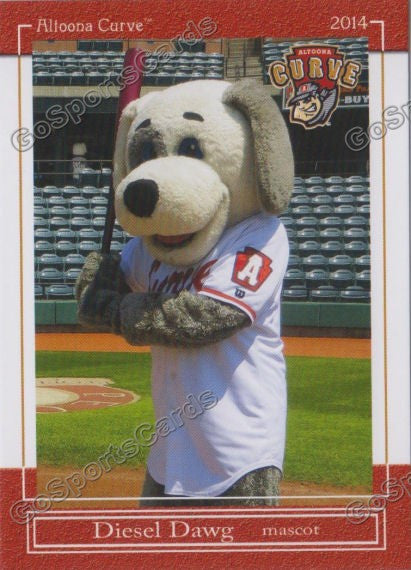 2014 Altoona Curve Diesel Dawg Mascot