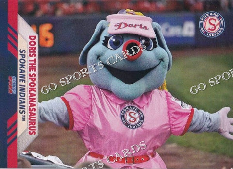 2022 Spokane Indians Doris The Spokanasaurus Mascot