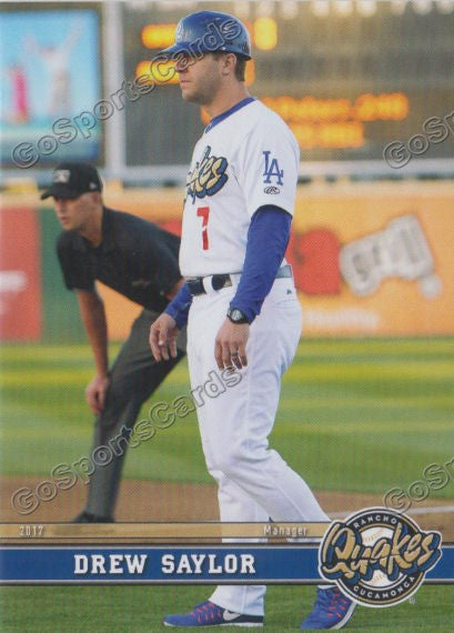 2017 Rancho Cucamonga Quakes Drew Saylor