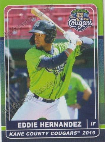 2019 Kane County Cougars Eddie Hernandez