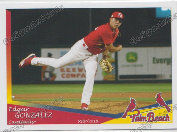 2019 Palm Beach Cardinals Edgar Gonzalez