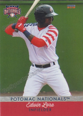 2018 Potomac Nationals Edwin Lora