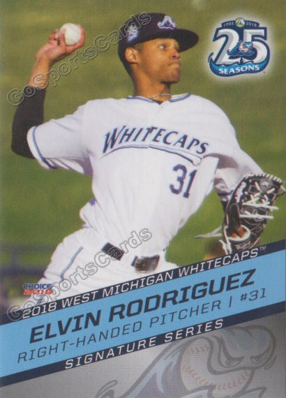 2018 West Michigan Whitecaps Elvin Rodriguez