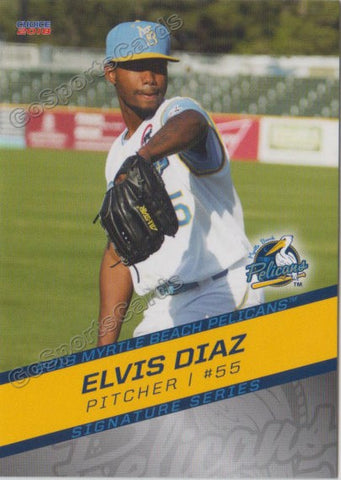 2018 Myrtle Beach Pelicans Elvis Diaz