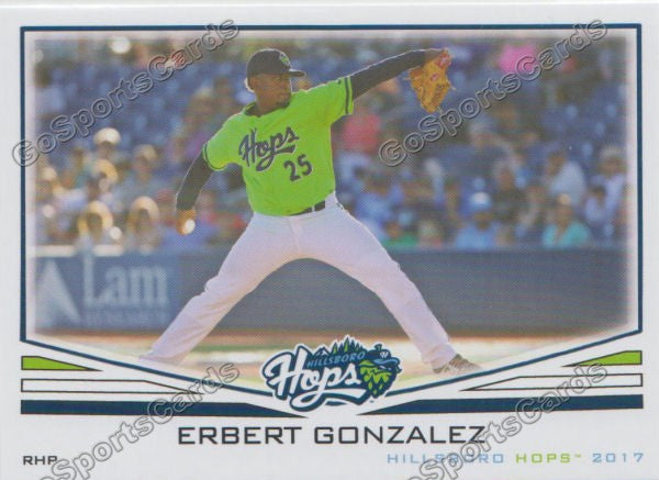 2017 Hillsboro Hops Erbert Gonzalez