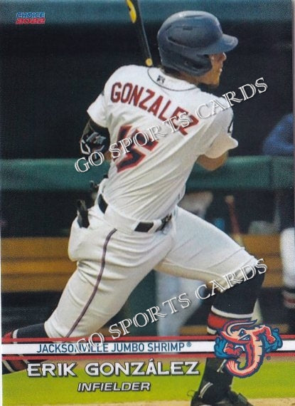 Jacksonville Jumbo Shrimp shortstop Erik Gonzalez (15) takes the