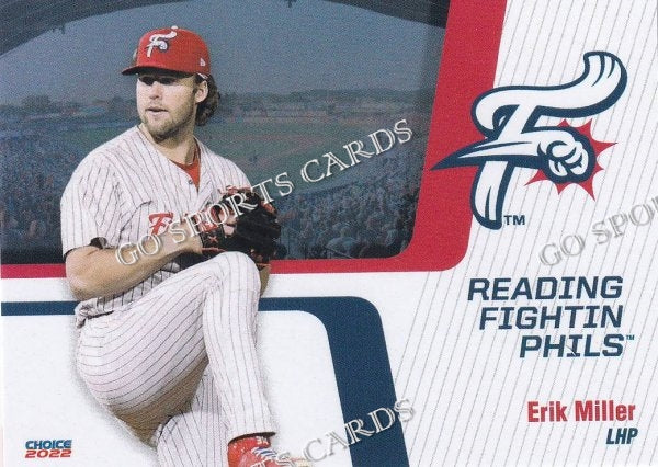 2022 Reading Fightin Phils 1st Erik Miller