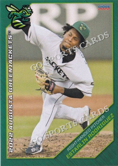 2022 Augusta GreenJackets Estarlin Rodriguez