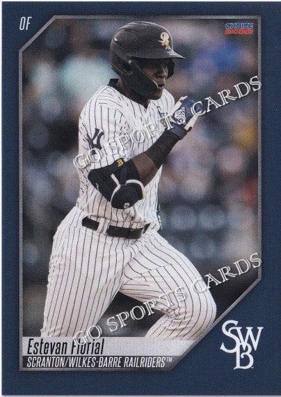 2022 Scranton Wilkes Barre RailRiders Estevan Florial