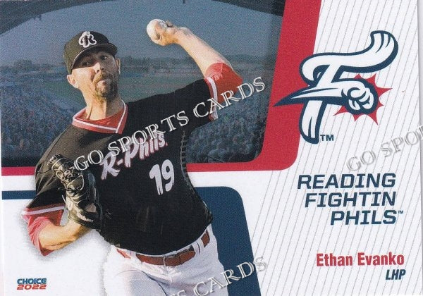 2022 Reading Fightin Phils 1st Ethan Evanko