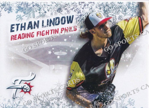 2021 Reading Fightin Phils Holiday Ethan Lindow