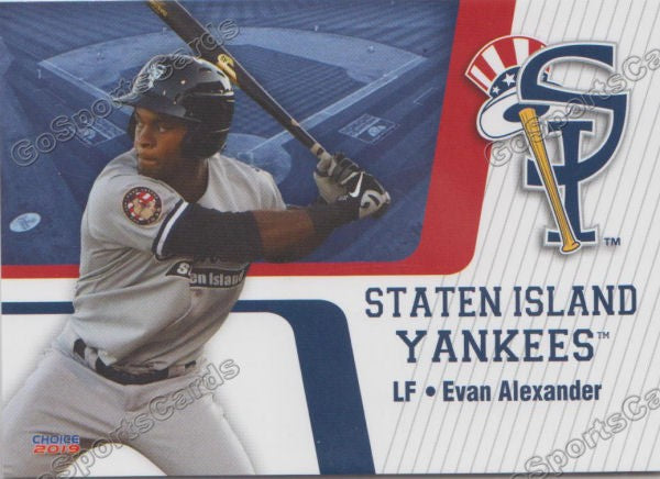 2019 Staten Island Yankees Evan Alexander