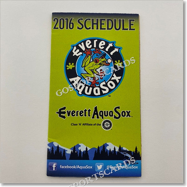 2016 Everett AquaSox Pocket Schedule