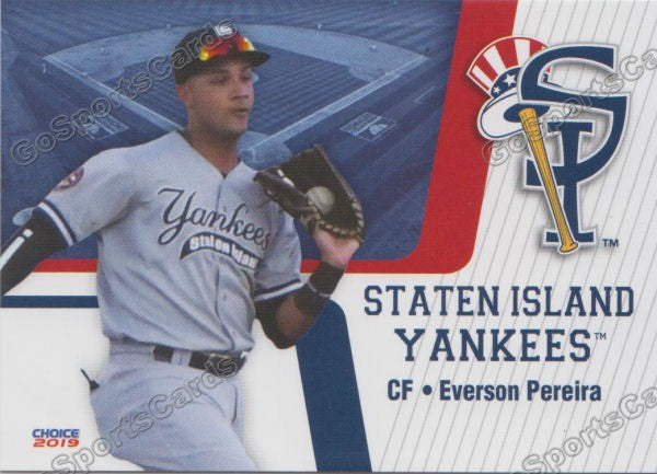 2019 Staten Island Yankees Everson Pereira