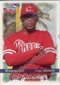 2003 Clearwater Phillies Ezequiel Astacio