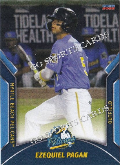 2022 Myrtle Beach Pelicans Ezequiel Pagan