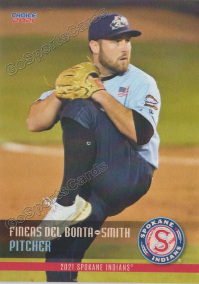 2021 Spokane Indians Fineas Del Bonta Smith