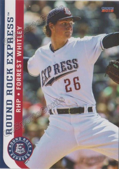 Forest Whitley 2018 Round Rock Express Team Card