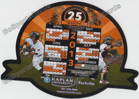 2013 Frederick Keys Magnet Pocket Schedule SGA