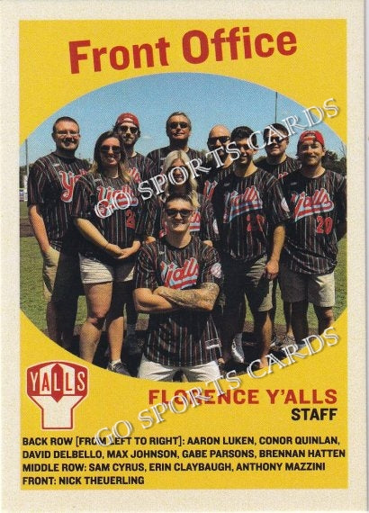 2022 Florence Y'alls Front Office Staff – Go Sports Cards