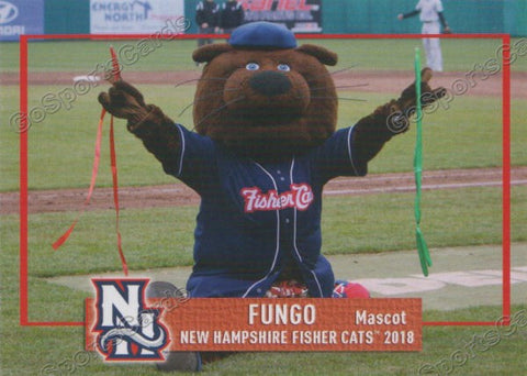 2018 New Hampshire Fisher Cats Fungo Mascot