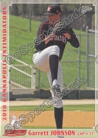 2010 Kannapolis Intimidators Garrett Johnson