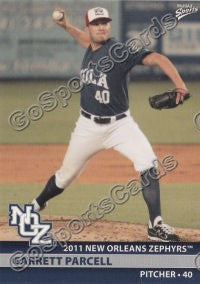 2011 New Orleans Zephyrs Garrett Parcell