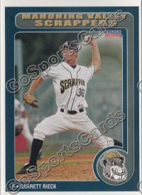 2007 Mahoning Valley Scrappers Garrett Rieck