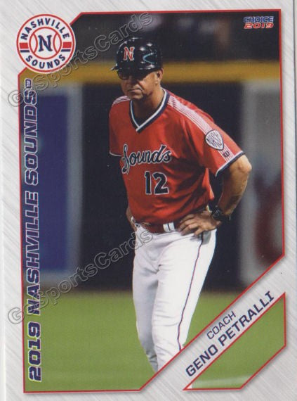 2019 Nashville Sounds Geno Petralli