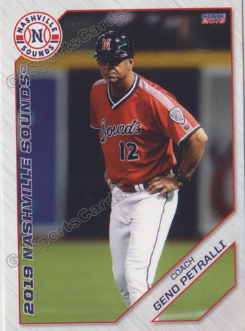 2019 Nashville Sounds Geno Petralli