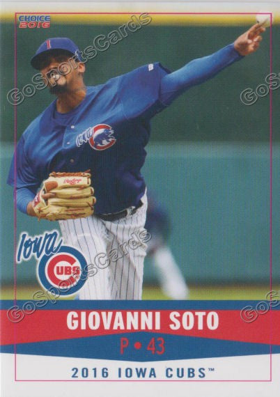 2016 Iowa Cubs Giovanni Soto – Go Sports Cards