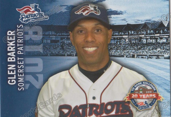 2018 Somerset Patriots Glen Barker Go Sports Cards