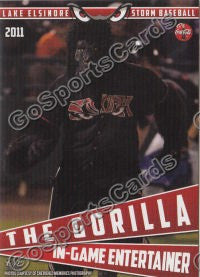 2011 Lake Elsinore Storm Grounds Crew Gorilla Mascot