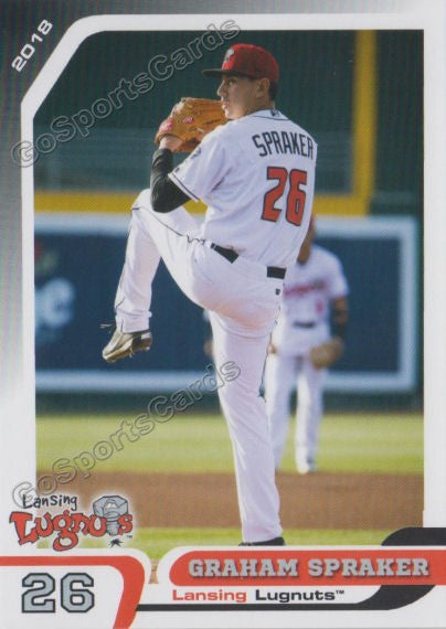 2018 Lansing Lugnuts Graham Spraker