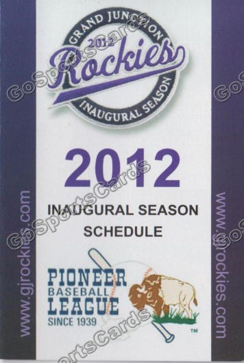 2012 Grand Junction Rockies (Inaugural Season)