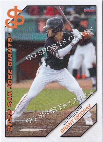 2022 San Jose Giants Grant McCray