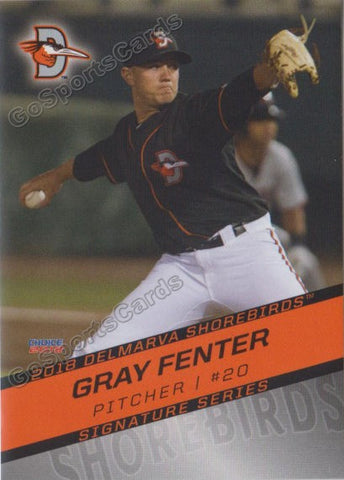 2018 Delmarva Shorebirds Gray Fenter