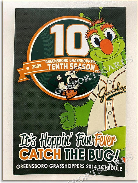 2014 Greensboro Grasshoppers Pocket Schedule