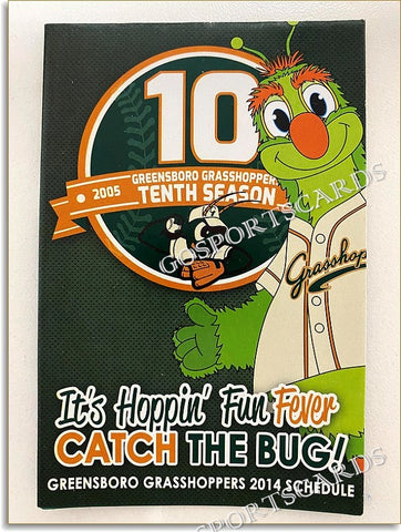 2014 Greensboro Grasshoppers Pocket Schedule