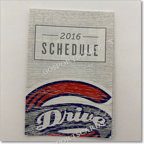 2016 Greenville Drive Pocket Schedule