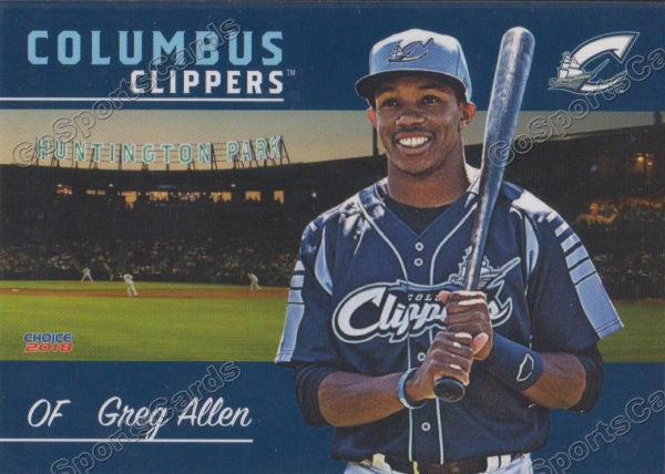 2018 Columbus Clippers Greg Allen