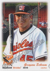 2010 Bluefield Orioles Greyson Schram