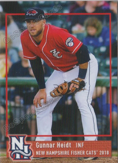 2018 New Hampshire Fisher Cats Gunnar Heidt