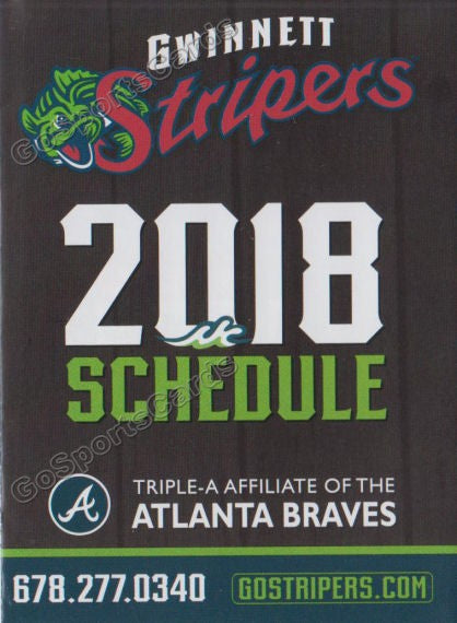 2021 Gwinnett Stripers Pocket Schedule