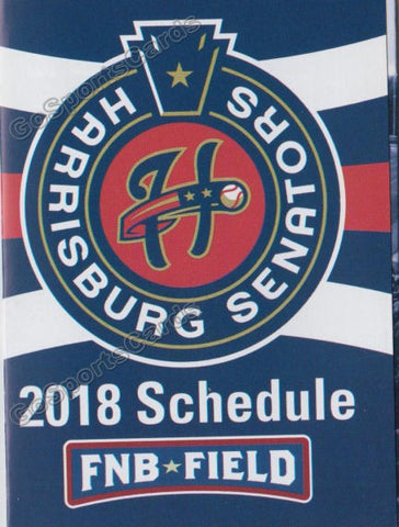 2018 Harrisburg Senators Pocket Schedule