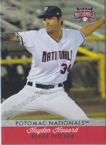 2018 Potomac Nationals Hayden Howard