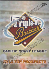 2012 Pacific Coast League Top Prospect PCL Header Checklist – Go Sports ...