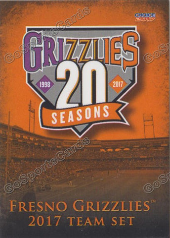 2017 Fresno Grizzlies Header Checklist