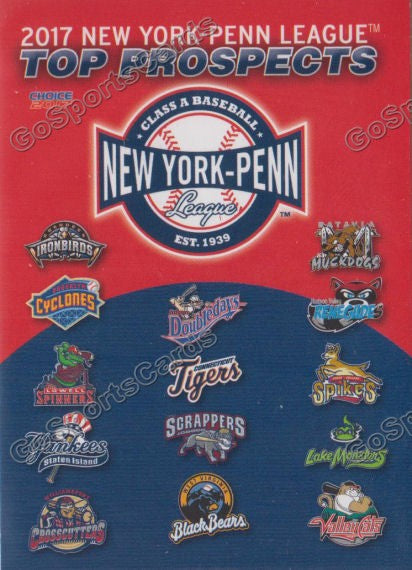 2017 New York Penn League Top Prospect Header Checklist